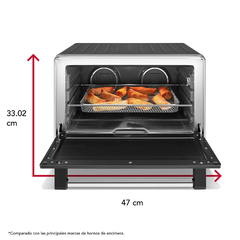 Horno Eléctrico KitchenAid 22 Lts. Doble Convección con Freidora de Aire y Sonda de Temperatura - tienda online