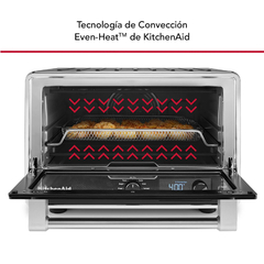 Horno Eléctrico Kitchenaid 14 Lts. con Freidora de Aire y Base para Pizza - comprar online