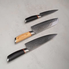 Cuchillo Sakura Sendai Santoku Pakkawood 31 cm. - tienda online