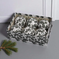 Set x 6 Bolas Eucaliptos 8 cm. - comprar online