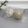 Set x 2 Bolas Copo de Nieve Oro 12 cm. - comprar online