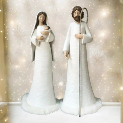 Set Pesebre Blanco 27 cm.
