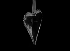 Corazón de Cristal con Brillantes Colgante - comprar online