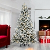 Árbol Nevado con Luz Led 2,10 mts. (350 luces)