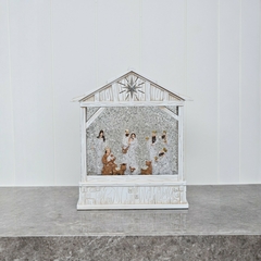 Caja Musical Pesebre con Luz 25 cm. - comprar online
