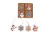 Set X8 Muñeco de Nieve y Copo Colgantes