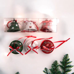 Set X3 Campanitas Rojo, Verde y Blanco Colgantes - comprar online