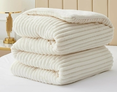 Acolchado Velvet Fur Doblé Twin - Duvet Home