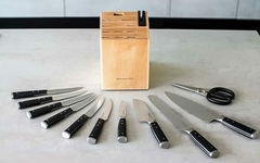Taco Cuchillos KitchenAid 11 Piezas Abedul - comprar online