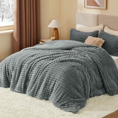 Acolchado Velvet Fur Doblé Twin - tienda online