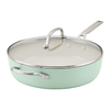 Sarten KitchenAid Antiadherente con Tapa 31 cm. Pistacho