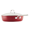 Sarten KitchenAid Antiadherente con Tapa 31 cm. Rojo