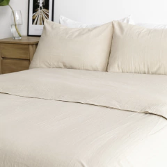 Funda de Acolchado Tusor Liso Twin - Duvet Home