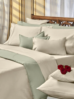 Juego de Sábanas Danubio 400 Hilos Algodón Egipcio King - tienda online