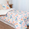 Acolchado Kids Tusor Reversible Arco Iris - comprar online
