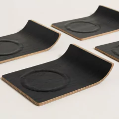 Set x4 Bandejas Japandi Ebano 13 x 9,5 cm. en internet