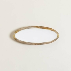 Bandeja Oval Esmaltada Saha 30 x 12,5 cm. - comprar online