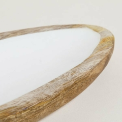 Bandeja Oval Esmaltada Saha 30 x 12,5 cm. en internet