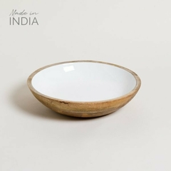 Bowl Madera Esmaltada Saha 30 cm.