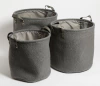Set X3 Canastos Bouclé Redondos