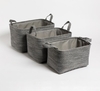 Set X3 Canastos Fabric Rectangular