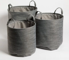 Set X3 Canastos Fabric Redondos - Duvet Home