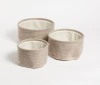 Set X3 Canastos Fabric Redondos