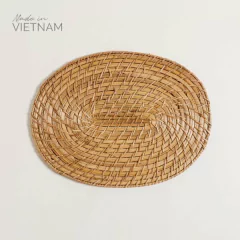 Centro de Mesa Ovalado Vinh Natural 40x30 cm. - comprar online