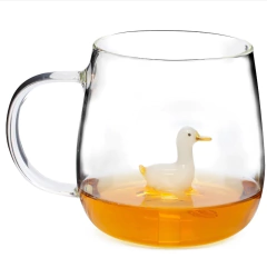 Taza mug vidrio cristal 3D 350 ml