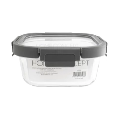 Contenedor Hermético Cuadrado de Vidrio - tienda online