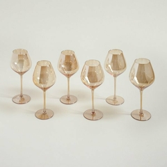 Set X 6 Copas Línea Doré Base Ancha 750 ml.