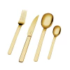 Set x24 Piezas Cubiertos Sakura Matt Gold Stainless Steel - comprar online