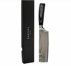 Cuchillo Sakura Cleaver Pro Stainless Black Ebano 30 cm en internet