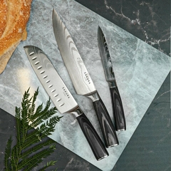Cuchillo Sakura Slice Pro Stainless Black Ebano 24 cm - comprar online
