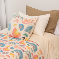 Funda Nórdica Kids Tusor Estampado Arcoiris Twin - comprar online
