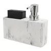 Dispenser con Porta Esponja Cerdeña Simil Marmol
