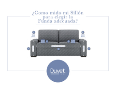 Funda de Sillón Tusor 2 Cuerpos - Duvet Home