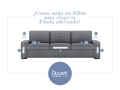 Funda de Sillón Madras 3 Cuerpos - Duvet Home