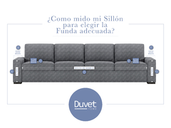 Funda de Sillón Madras 4 Cuerpos - Duvet Home
