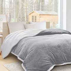 Edredon Flannel Corderito Mouton Twin - Duvet Home