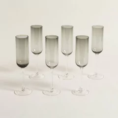 Set X 6 Copas Champagne Florencia 260 ml.