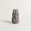 Florero Gujarat Grey 21x11 cm.