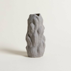 Florero Gujarat Grey 26x11 cm.