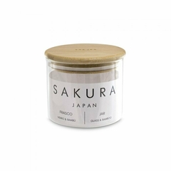 Frasco Sakura Vidrio con Tapa Bamboo 0,45 Lt - - comprar online