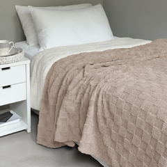 Frazada Chess Corderito Jacquard Twin - comprar online