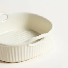 Fuentes Cuadrada de Ceramica Cream en internet