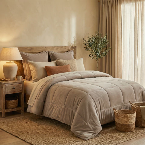 Edredon Flannel Corderito Mouton Deluxe Queen - comprar online