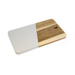 Tabla Málaga De Mármol y Acacia 30 x 17 cm.
