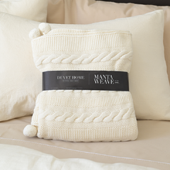 Manta Pie de Cama Weave - Duvet Home