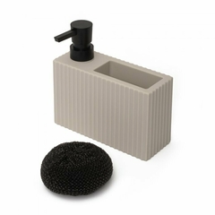Dispenser con Porta Esponja Itajai Cream Beige - comprar online